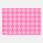 Houndstooth, Herringbone, Dot-DIY-Farben 2 Pinks Geschenkpapier Set (Vorderseite)