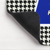 Houndstooth-Monogramm-Mauspad Mousepad (Ecke)