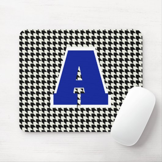 Houndstooth-Monogramm-Mauspad Mousepad (Mit Mouse)
