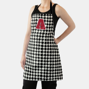 Houndstooth-Monogramm  Schürze