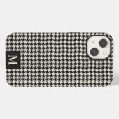 Houndstooth-Muster Monogramm iPhone-Hülle iPhone Hülle (Rückseite (Horizontal))