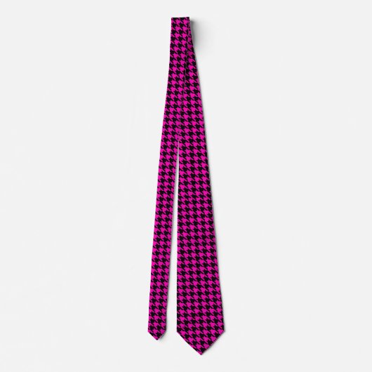 houndstooth pattern black and pintie tie tie krawatte (Rückseite)