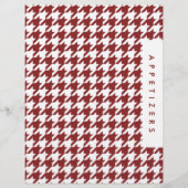 Houndstooth Rezepttrenner / Appetithäppchen / Benu (Vorderseite)