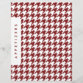 Houndstooth Rezepttrenner / Appetithäppchen / Benu (Rückseite)