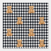 Houndstooth-Teddy Zuhause, Tapete (Vorderseite)