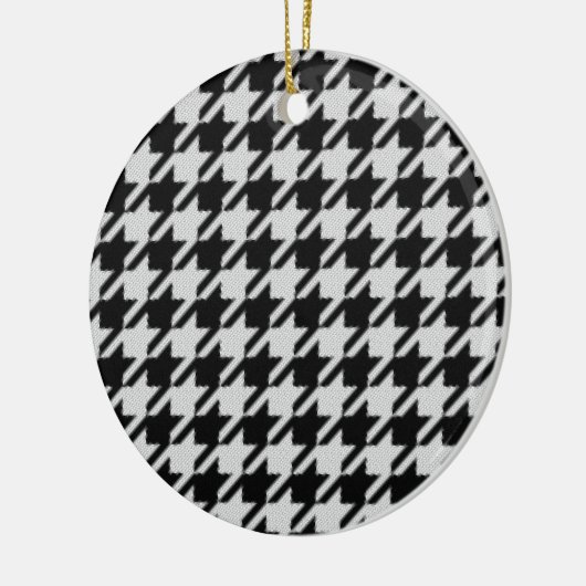 Houndstooth Weave Pattern Christmas Ornament (Links)