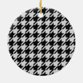 Houndstooth Weave Pattern Christmas Ornament (Hinten)