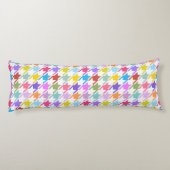 Houndzahnfarben+Weißes Muster Seitenschläferkissen (Rückseite)