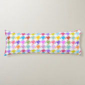 Houndzahnfarben+Weißes Muster Seitenschläferkissen (Vorderseite)