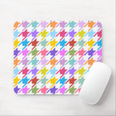 Houndzahnlampe Multicolor+White Big Pattern Mousepad (Mit Mouse)