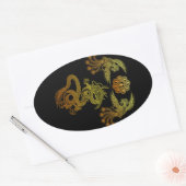 Houou ryuu ovaler aufkleber (Umschlag)