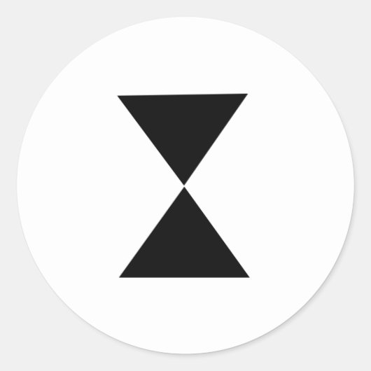 Hourglasaufkleber Runder Aufkleber (Vorderseite)