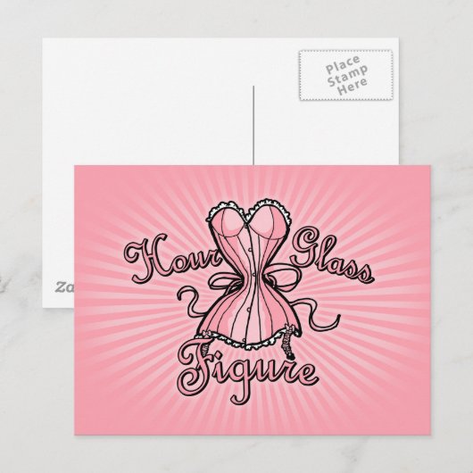 Hourglass-Abbildung Postkarte (Vorne/Hinten)