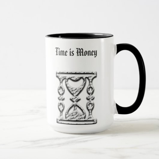 Hourglass auf kundengebundenen Kaffee-Tassen kein Tasse (Rechts)