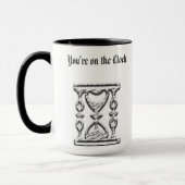 Hourglass auf kundengebundenen Kaffee-Tassen kein Tasse (Links)