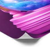 HOURGLASS BUTTERFLY ART LILA POSTER (Ecke)