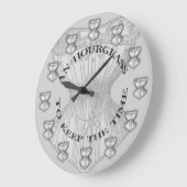 Hourglass Corset Große Wanduhr (Winkel)