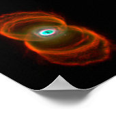 Hourglass-Nebel Weltraumastronomie Poster (Ecke)