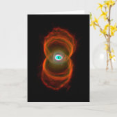 Hourglass-Nebelfleck-Raum-Astronomie Karte (Gelbe Blume)