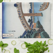 Housai Mount Fuji von unterhalb der Men's Bridge Geschirrtuch (Gefaltet)