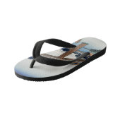 Housai Mount Fuji von unterhalb der Men's Bridge Kinderbadesandalen (Schrägansicht)