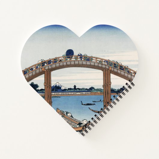 Housai Mount Fuji von unterhalb der Men's Bridge Notizblock (Rückseite)