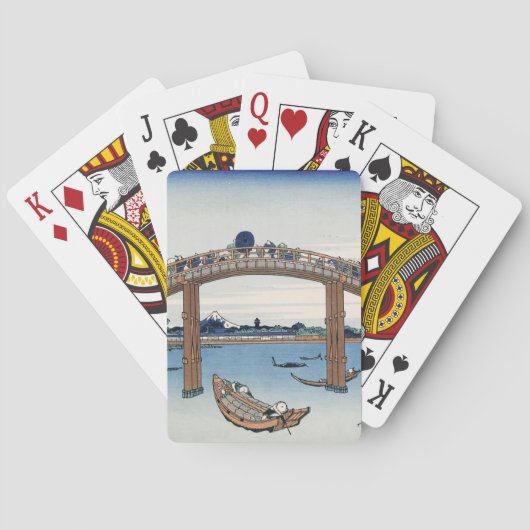 Housai Mount Fuji von unterhalb der Men's Bridge Spielkarten (Rückseite)