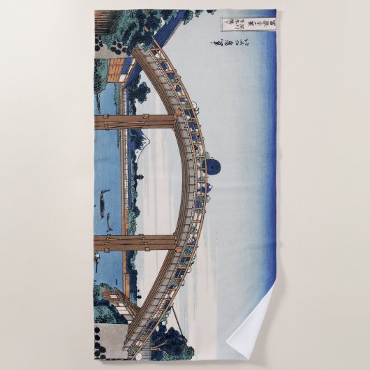 Housai Mount Fuji von unterhalb der Men's Bridge Strandtuch (Vorderseite)