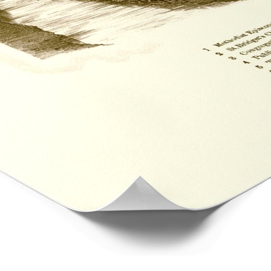 Housatonic, MA Panoramic Map - 1890 Poster (Ecke)