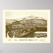 Housatonic, MA Panoramic Map - 1890 Poster (Vorne)