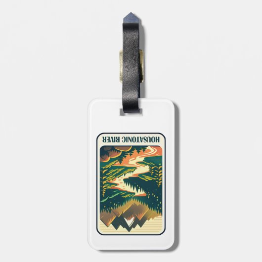 Housatonic River Connecticut Colors Gepäckanhänger (Rückseite vertikal)