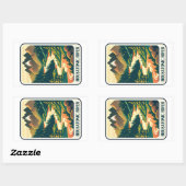 Housatonic River Connecticut Colors Rechteckiger Aufkleber (Blatt)