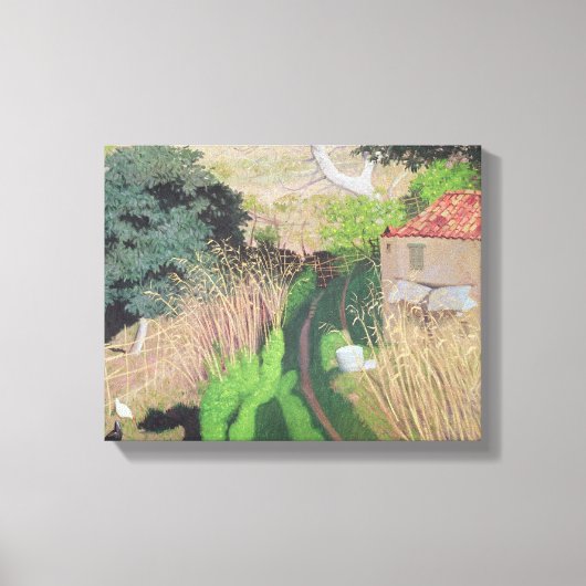 House and Reeds, c.1921-24 Leinwanddruck (Vorderseite)