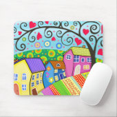 House Artwork Mousepad (Mit Mouse)