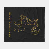 House Baratheon Icon Fleecedecke (Vorderseite (Horizontal))