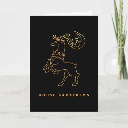 House Baratheon Icon Karte (Vorderseite)