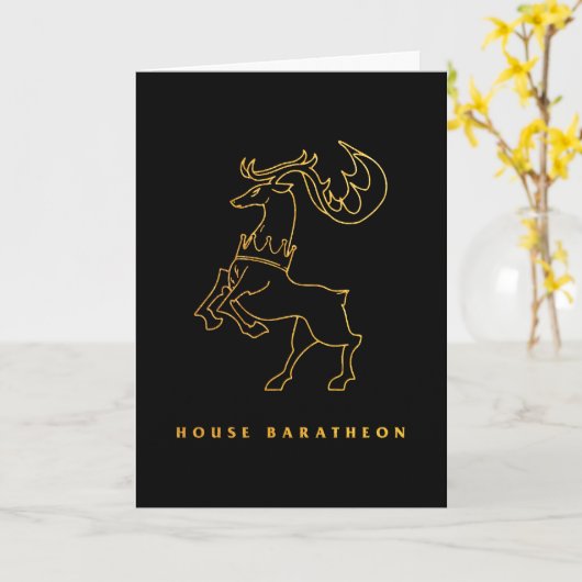 House Baratheon Icon Karte (Gelbe Blume)