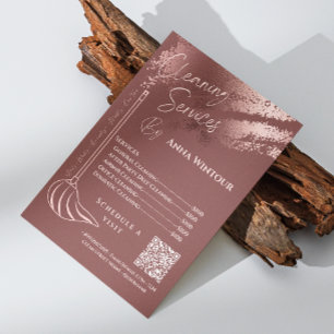 House Behaltend Haushaltspreis Rose Gold Blush Qr Einladung