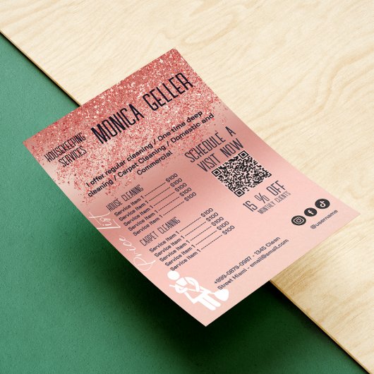 House Behaltend Haushaltspreis Rose Gold Blush Qr  Einladung