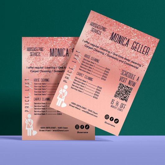 House Behaltend Haushaltspreis Rose Gold Blush Qr Flyer