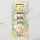 House by Stream in Herbst Wedding Program Programm (Rückseite)