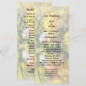 House by Stream in Herbst Wedding Program Programm (Vorne/Hinten)