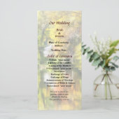 House by Stream in Herbst Wedding Program Programm (Stehend Vorderseite)