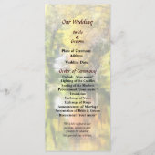 House by Stream in Herbst Wedding Program Programm (Vorderseite)