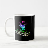 House Cat Rainbow Dj Cat Kaffeetasse (Links)