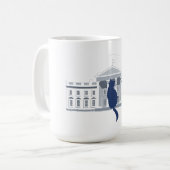House Cat USA White House Cat Lady Kaffee Tasse (Vorderseite Links)