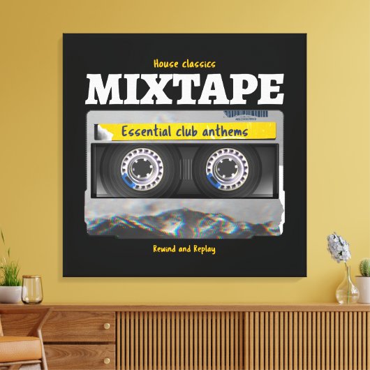 House Classics Mixtape Club Anthems Leinwanddruck (Insitu (Wohnzimmer))