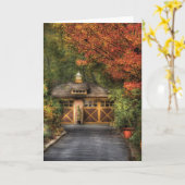 House - Classy Garage Karte (Gelbe Blume)