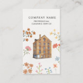 House Cleaner Cleaning Services Professional  Visitenkarte (Vorderseite)