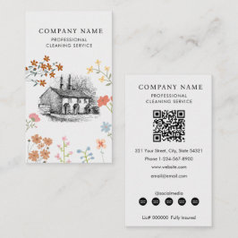 House Cleaner Cleaning Services Professional  Visitenkarte